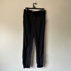 Black Mid Rise Lululemon Joggers